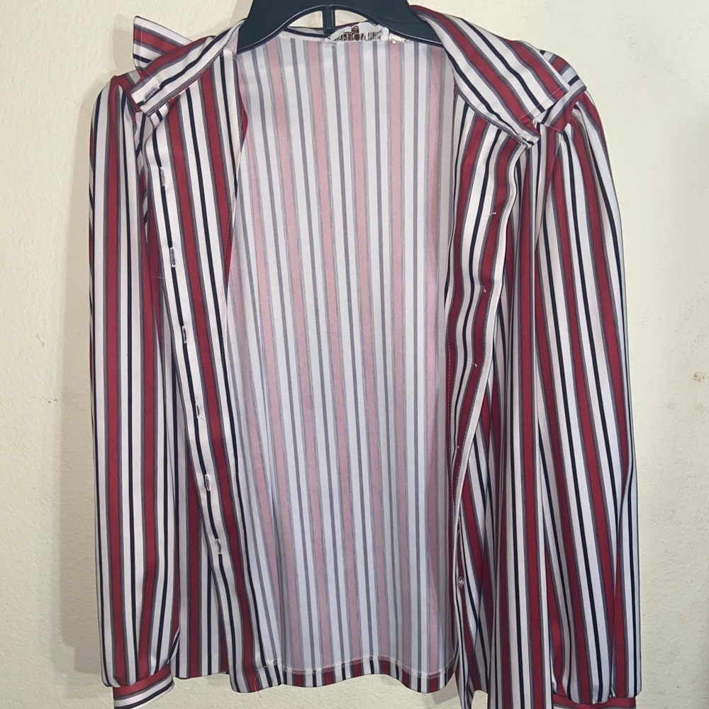 Striped button down shirt